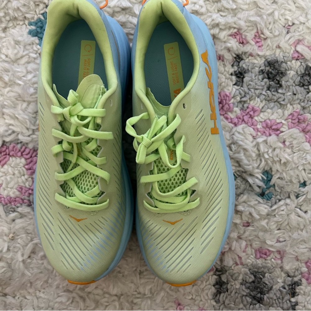 Hoka Women's Rincon 3 Blue and Green Color - Picture 11 of 12